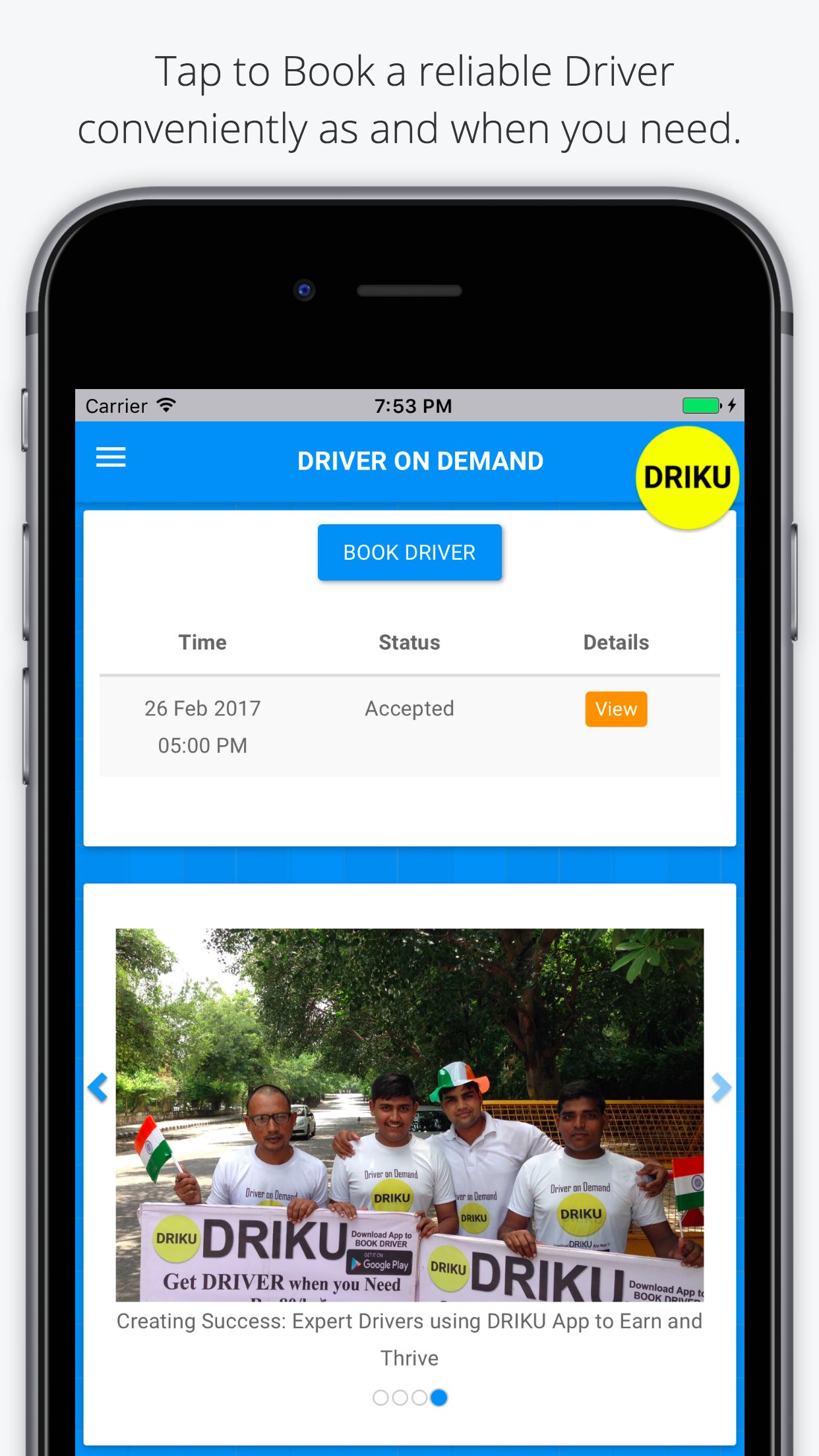 DRIKU Driver on Demand